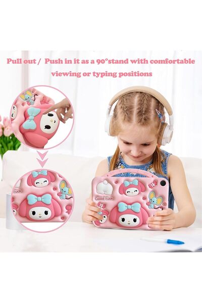 erorex Kids Case Compatible With Samsung Galaxy Tab A9 8.7-Inch 2023, Shockproof Silicone Cartoon Melody…