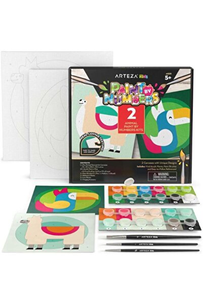 Pentart Kids Paint by Numbers Kit, Kids Land Animals