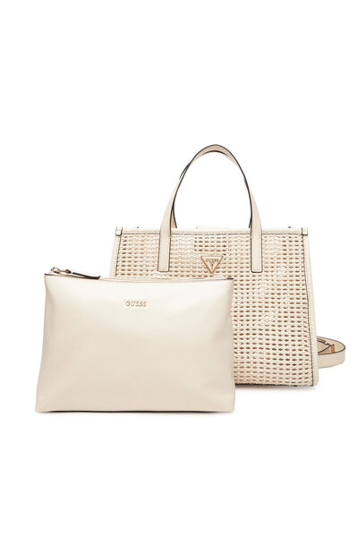 Guess Γυναικεία Τσάντα Χειρός σε Εκρού HWWZ7206230