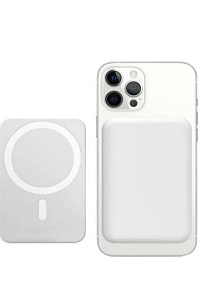 YK İphone 5000 Mah Magsafe Powerbank Arkaya Yapışan Batarya