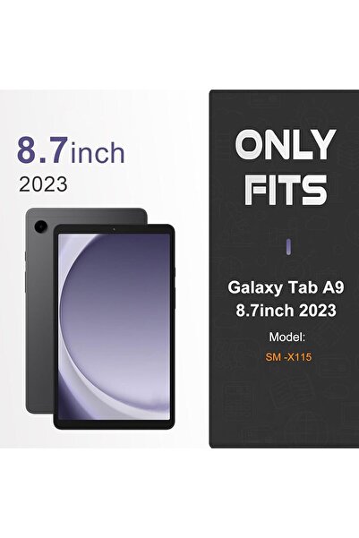 erorex حافظة تابلت لجهاز سامسونج جالاكسي تاب A9 مقاس 8.7 بوصة 2023، غطاء صلب من جلد البولي يوريثان فائق النحافة