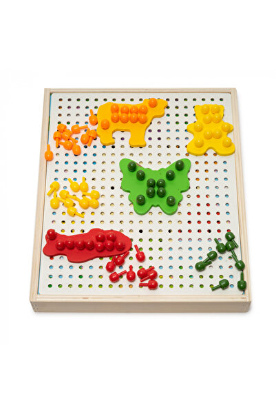 Nurio Joc de memorie și îndemânare creativă multifuncțională din lemn -