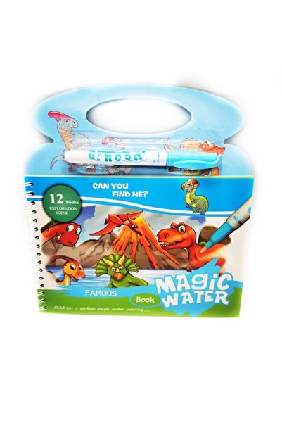 Vision XXI Carte de colorat cu apă reutilizabilă, Carte magică cu apă, Culori intense, 4 pagini, Spațiu, 21 cm,