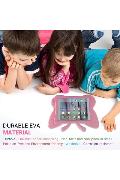 erorex جراب أطفال متوافق مع جهاز iPad 7 8 9 10.2، غطاء مقاوم للصدمات، حامل إسفنجي مضاد للانزلاق