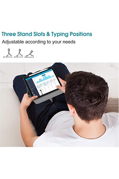 PROCASE iPad Air 4/5 10.9" Leather Folding Case with Apple Pencil Holder - Black (Polyurethane)