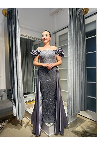 Abiye's BEYAZ NİKAH PAYETLİ PELERİNLİ SÖZ NİŞAN TASARIM BALIK ELBİSE