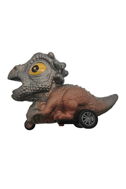 Vision Mașină de jucărie dinozaur gri 13 cm cu motor VisionXXI