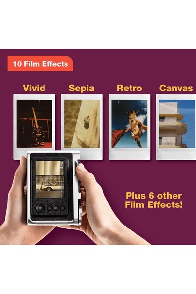 Fujifilm كاميرا إنستاكس ميني إيفو الفورية مع طابعة - لون بني