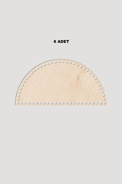 Lucena Дерев'яна півкругла основа для кошика 12,5x25 см 6 штук, товщина 3 мм