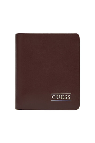 Guess Μεγάλο Καφέ Πορτοφόλι Ανδρικό SMNEBRLEA22