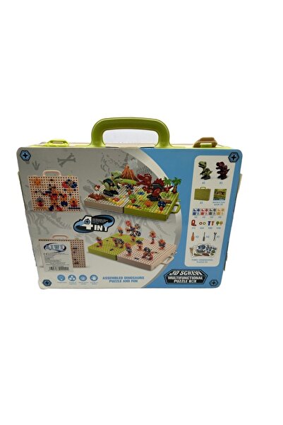 Vision XXI Interactive 3D Screw Puzzle Set: Dinosaur World, 230 Pieces