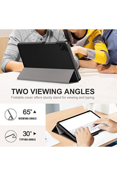 erorex حافظة تابلت لجهاز سامسونج جالاكسي تاب A9 مقاس 8.7 بوصة 2023، غطاء صلب من جلد البولي يوريثان فائق النحافة