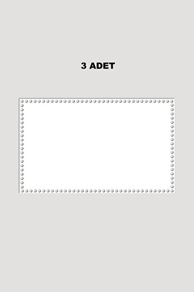 Lucena Ξύλινος Ορθογώνιος Δίσκος Καλαθιού Βάση 25x40 cm 3 Τεμάχια Λευκός 3mm