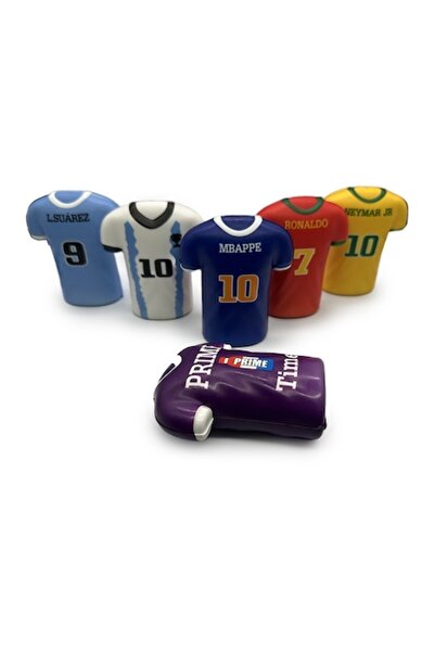 Vision XXI Set 6 jucării parfumate pufoase „Tricou de fotbal” 13 cm,