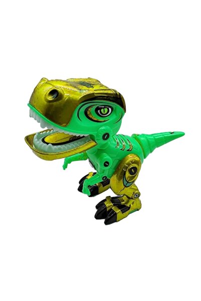 Vision Dinosaur Figurine from Metal and Plastic MY66series, Moves Head and Tail, Realistic Lights and Sound