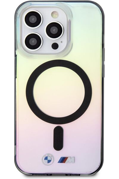 CG Mobile BMW M Logo MagSafe Case for iPhone 15 Pro - Iridescent Multi-Color