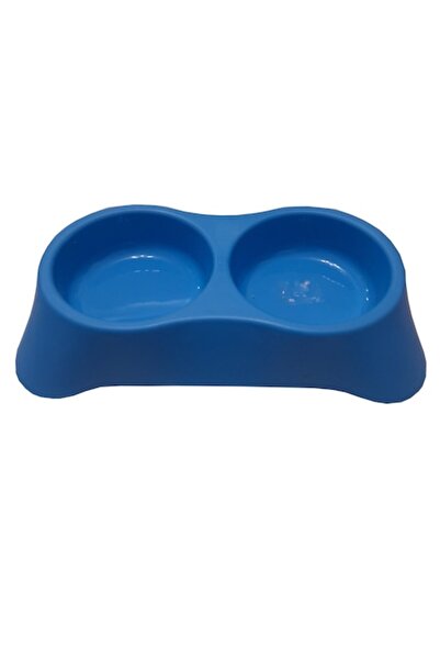 Vision XXI Bol dublu pentru animale de companie, Vision XXI, plastic, albastr...