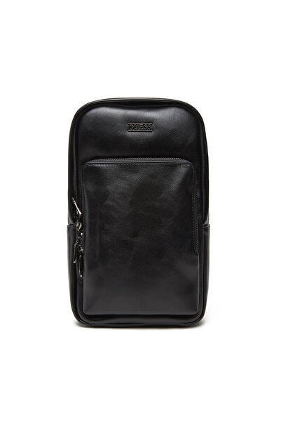 Guess Ανδρική τσάντα μέσης μαύρη HMBOCAP5326