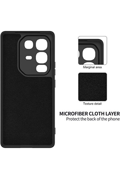 erorex Case Compatible With Infinix Note 50S 5G, Liquid Silicone Case With Microfiber Lining