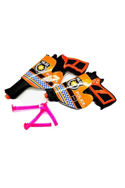 Vision Set 2 Pistols, Police Gun Shoot, with 4 Suction Cups, 22 cm, XXI