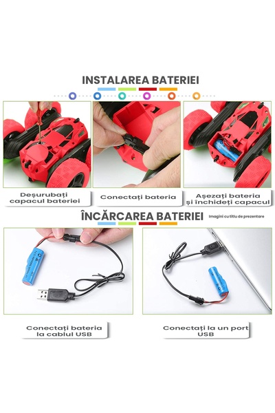 Pitikot Pitikot® RC remote control car for kids, stunt, drift with 360 degree rotation