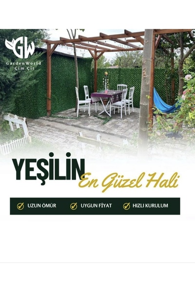 Hat Tel Çit 160 x 10 metre uzunluk çim çit bahçe çiti çimli çit