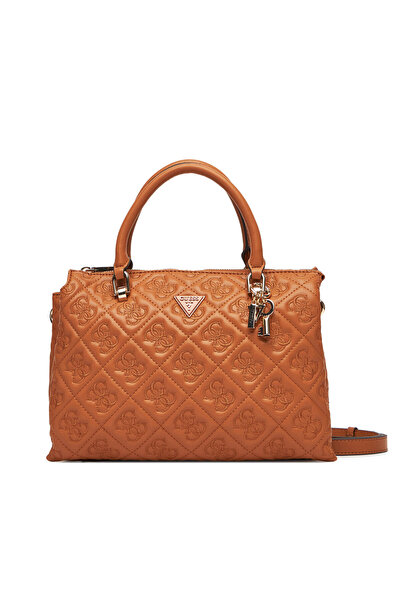 Guess Γυναικεία Τσάντα Χειρός Καφέ HWQL9658060