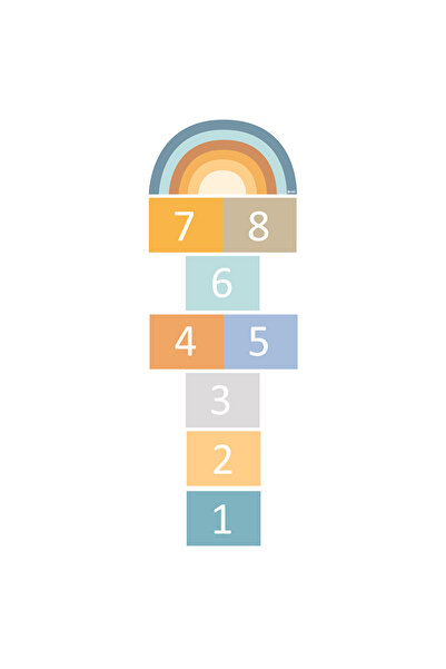 Pooki playroom POOKİ PLAYROOM-Çocuklar İçin Eğitici Sek Sek Oyunu Sticker Seti