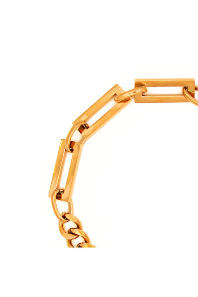 IMMACULATI Brățară Keeper din oțel inoxidabil placat cu aur de 18k, impermeab...