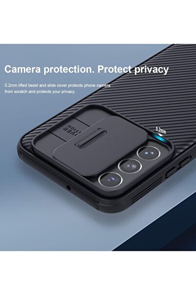 erorex Camshield Pro Series Cover Case Designed For Samsung Galaxy S22 Plus Blue