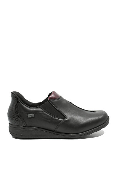 Rieker Casual Orthopedic Slip-On Shoes Black Leather