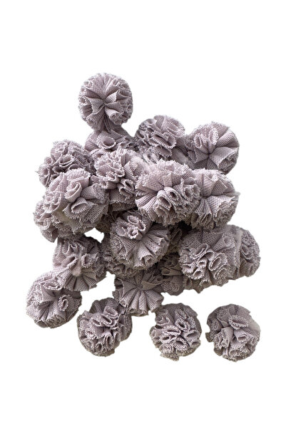 Kalben Kumaş Tulle Pompom 2 cm 25 Pieces