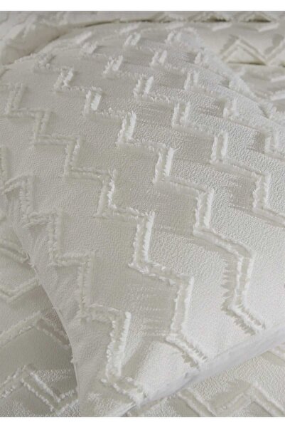 diabella Zikzak Desen 2 Parça Tek Kişilik Yatak Örtüsü