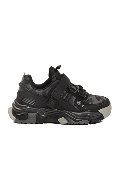 WALKWAY 2021 F Black-Smoke-Grey Children's Sports Shoes