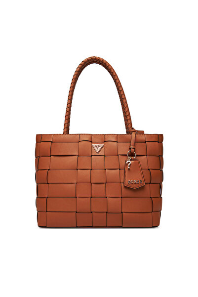 Guess Γυναικεία Τσάντα Χειρός Καφέ HWWG9661220