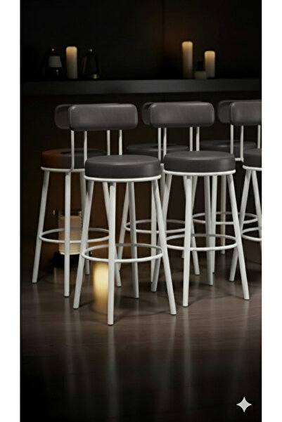 J&S QUALİTY Montaj gerektirmez bar sandalyesi 65 cm yükseklikte