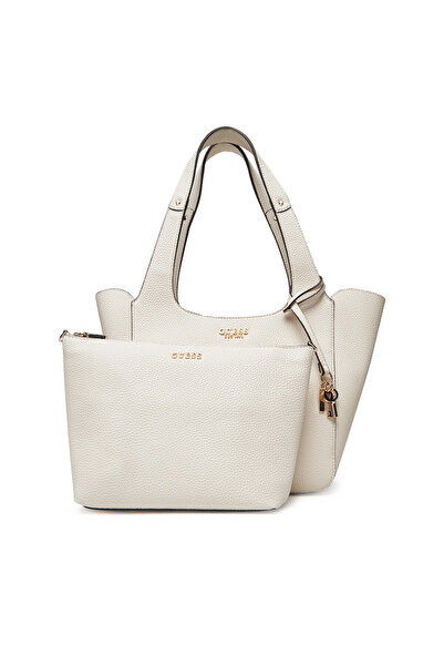 Guess Γυναικεία Τσάντα Χειρός Λευκή HWBG7334220