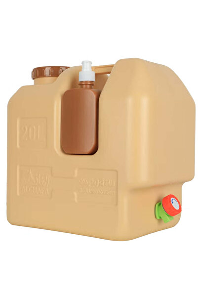 HAIZOL خزان مياه للتخييم سعة 20 لترًا مع صنبور وموزع صابون، حاوية مياه بلاستيكية