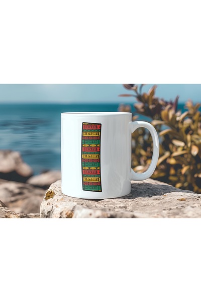 Beramussa كوب بنمط عرقي على شكل حرف I - كوب شاي وقهوة على الطراز الأفريقي - ه...