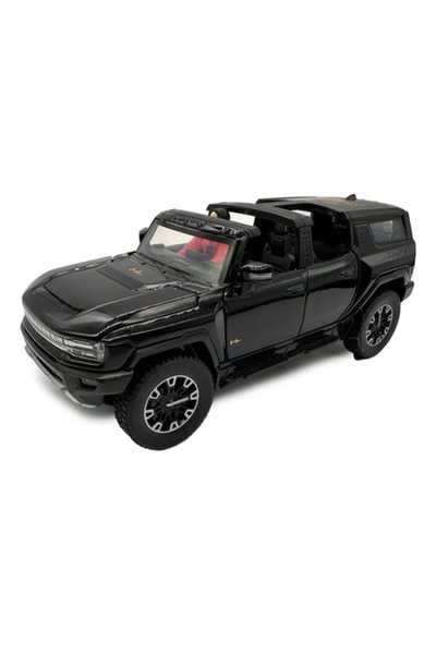 Vision XXI Hummer Rastar metal model, 1:32, black, sound, lights, doors, hood and tailgate open, with spring