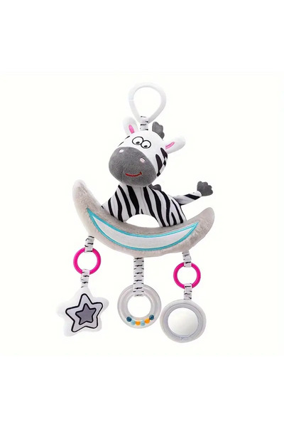 Picodino Black & White Youngsters Music Carousel – Baby Toy with Rattles and Bells