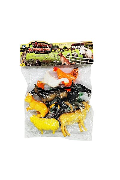 Vision Set 7 figurine animale domestice, Animal Kingdom, multicolor, 12 cm, XXI