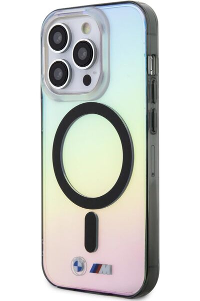 CG Mobile BMW M Logo MagSafe Case for iPhone 15 Pro - Iridescent Multi-Color