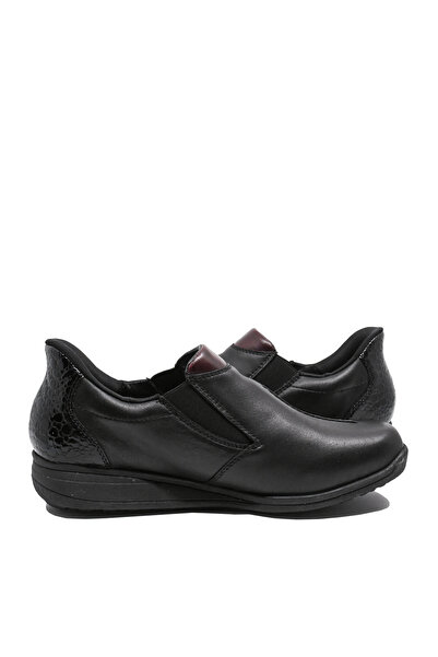 Rieker Casual Orthopedic Slip-On Shoes Black Leather