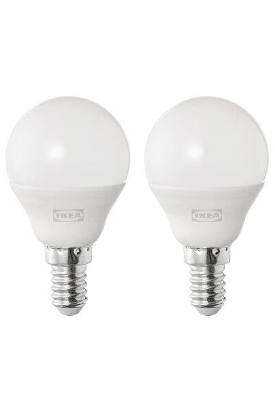 IKEA SOLHETTA LED bulb E14 470 lumen, globe opal white