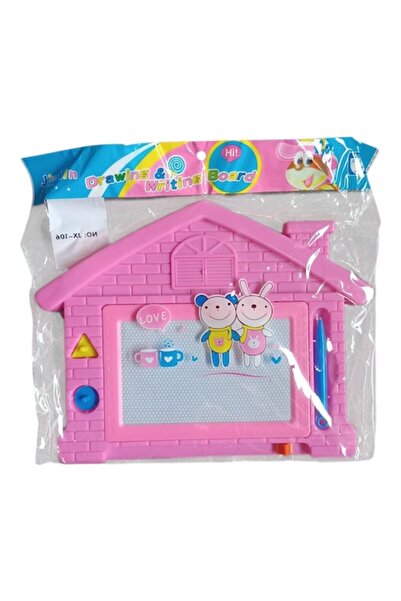 Vision XXI Writing and Drawing Board, House Model, with Eraser Button, Vision XXI, Pink