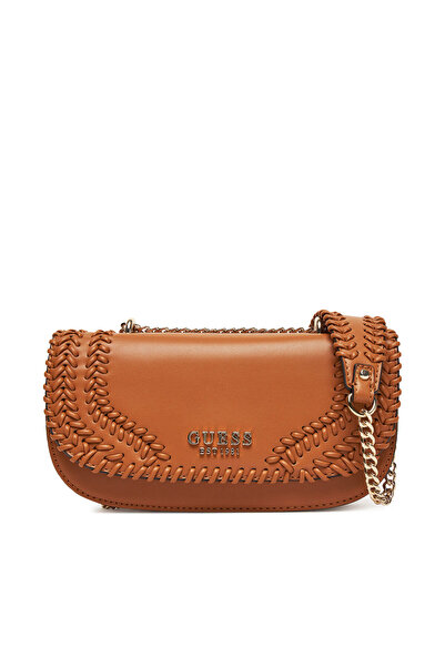 Guess Γυναικεία Τσάντα Χειρός Καφέ HWNG9667210