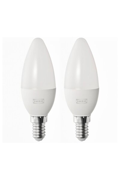 IKEA SOLHETTA LED bulb E 14 470 lumen, chandelier/opal white