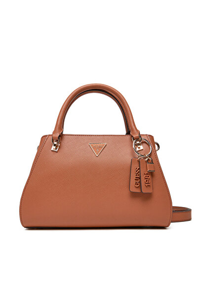 Guess Γυναικεία Τσάντα Χειρός Καφέ HWZG9672070