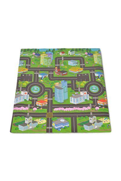 Moni Toys Covoraș de joacă 120x100x3 cm spumă EVA antiderapantă – Imprimeu or...